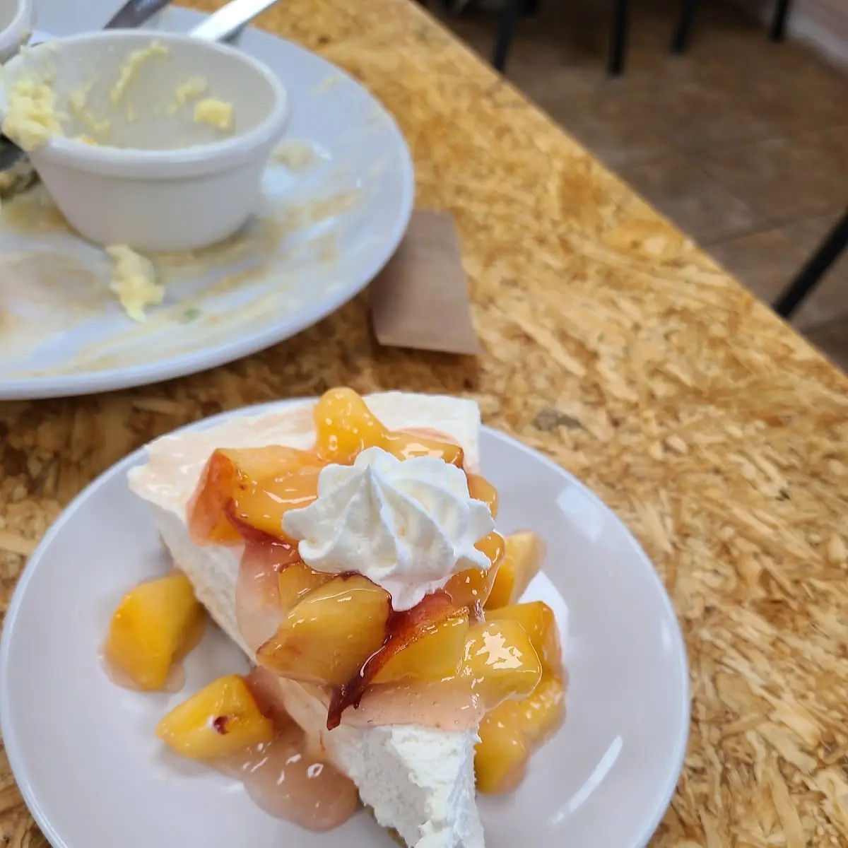 Cheese Cake with Peaches