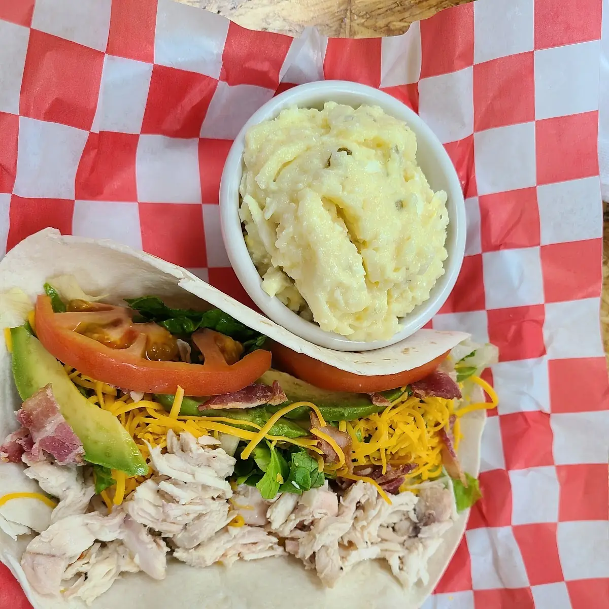 Chicken Bacon Avocado Wrap