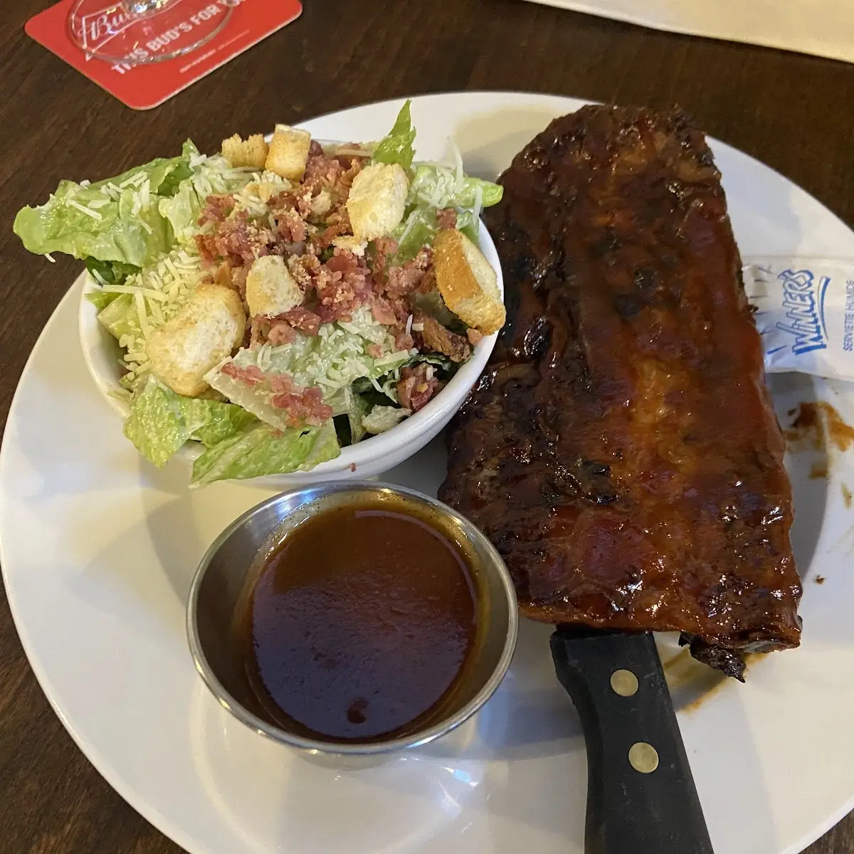 Half Slab Ribs, Chuck's Roadhouse Bar & Grill