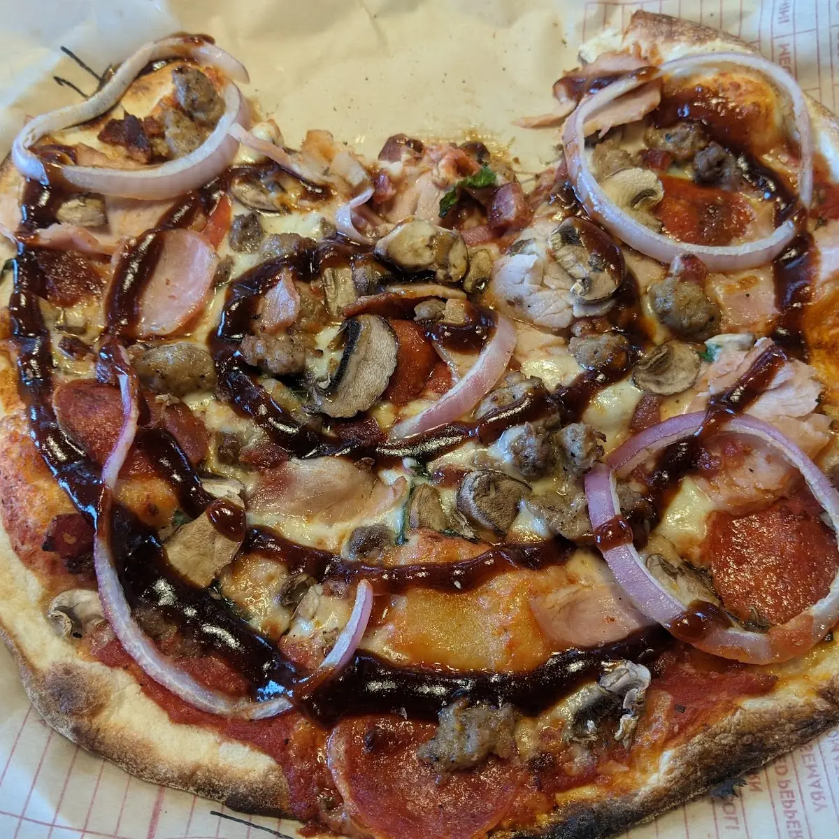Mad Dawg with Barbeque Sauce