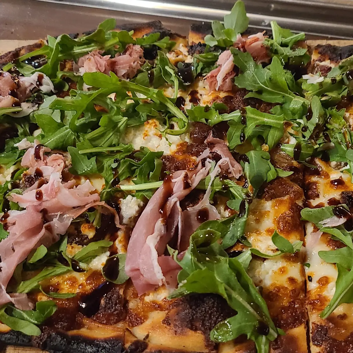 Flatbread Pizza with Fresh Greens