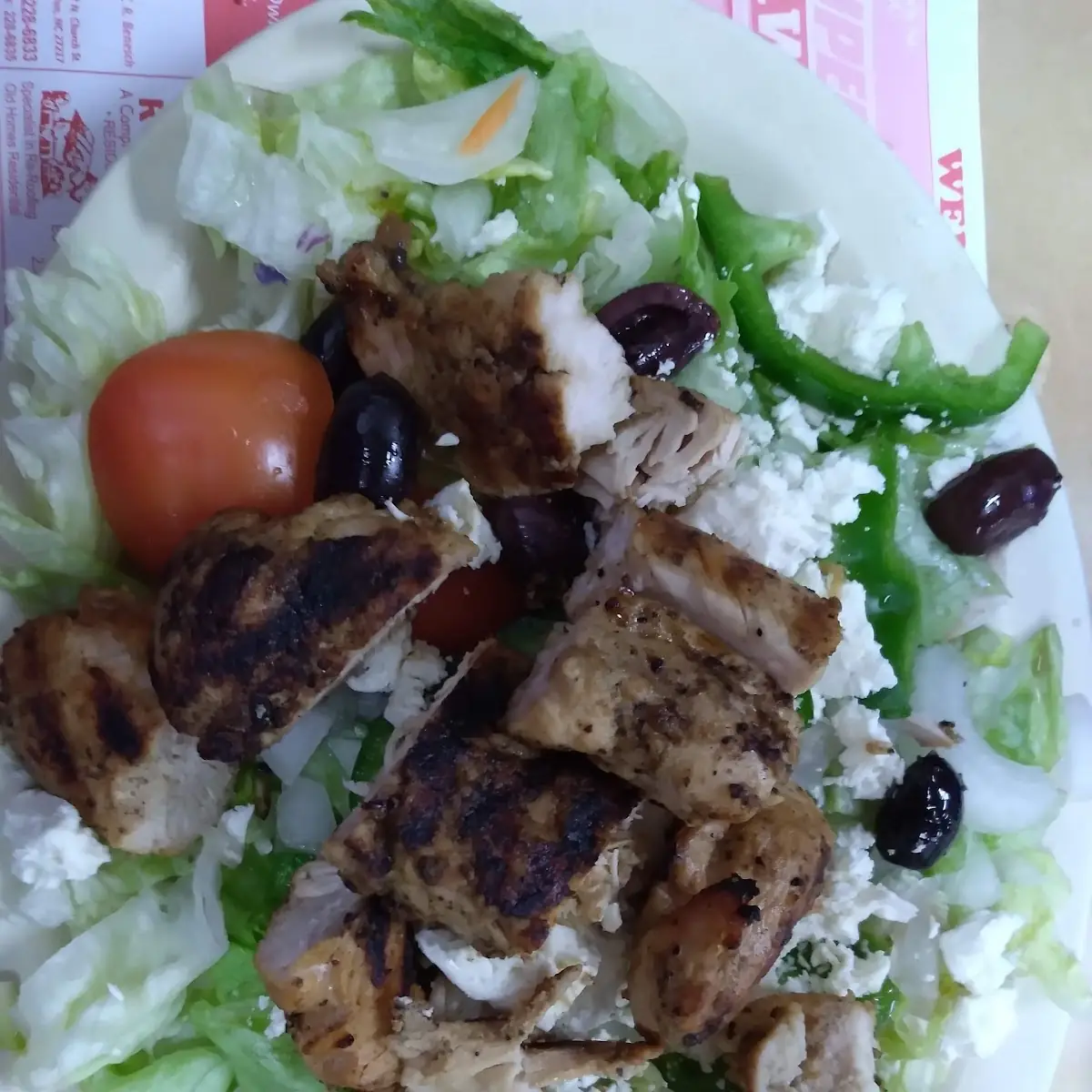 Greek Salad with Grilled Chicken