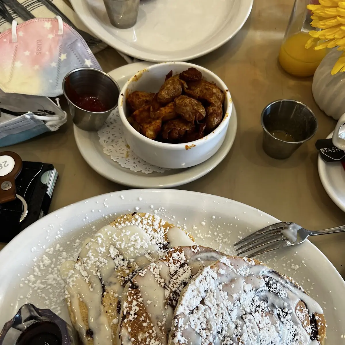 Cinnamon Bun Pancakes