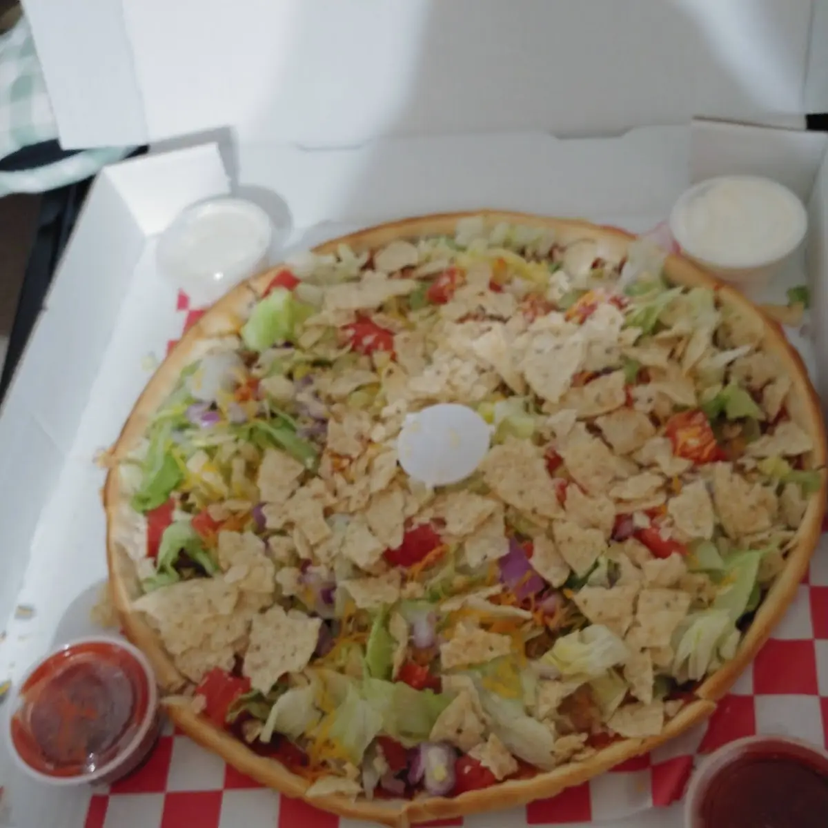 14 Thin Crust Taco Pizza