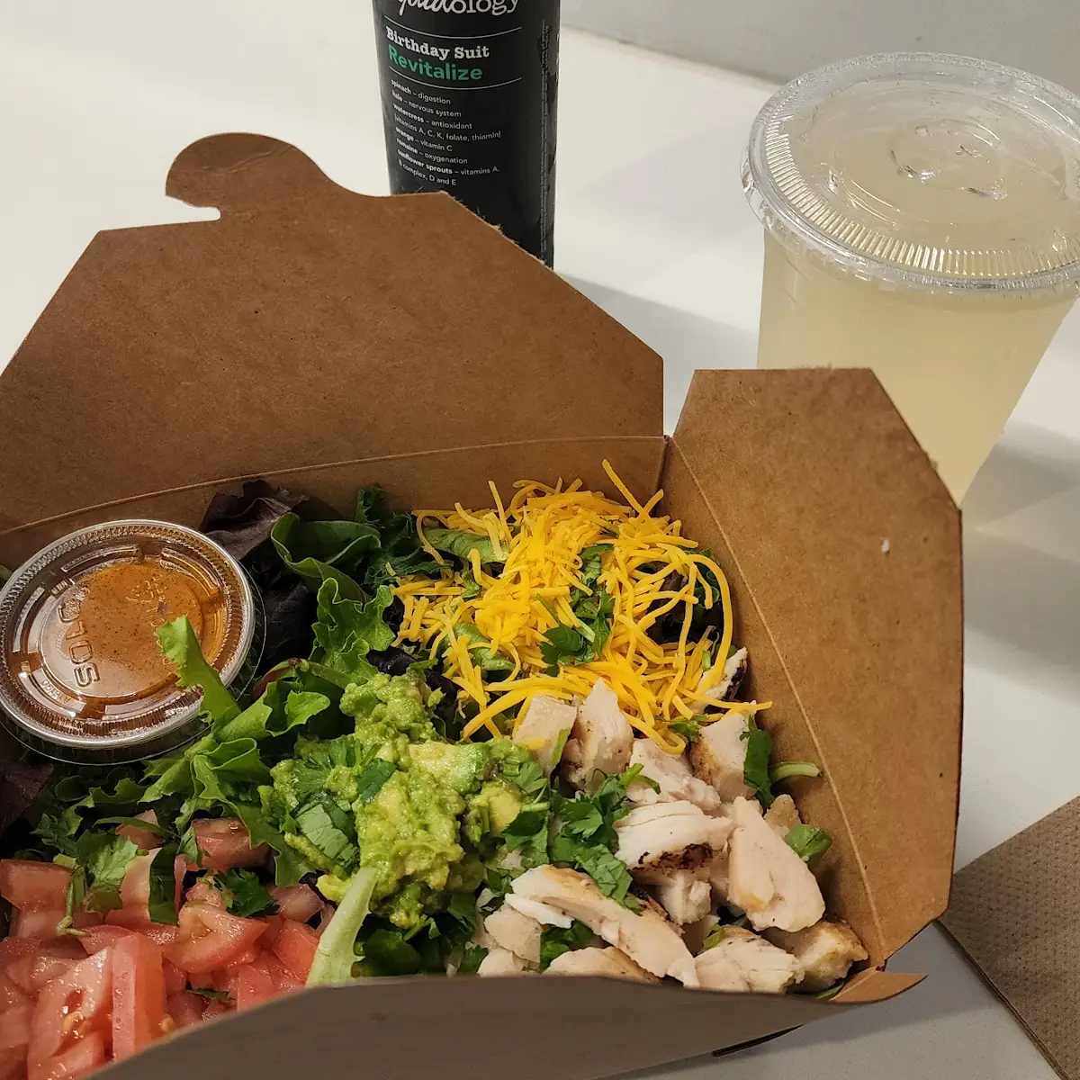 Cilantro Lime Chicken Salad Apple Kombuch