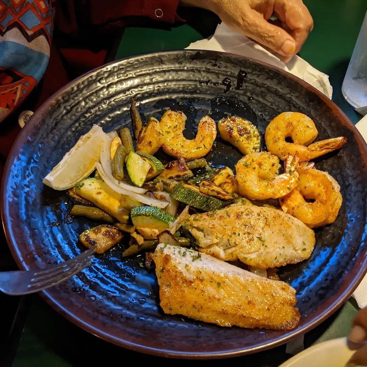 Jumbo Shrimp and Red Snapper