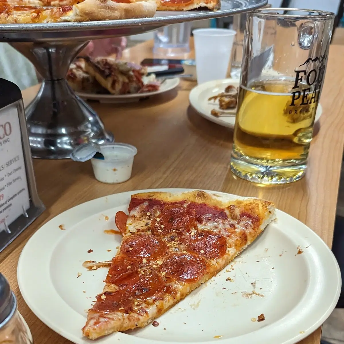 Large Pepperoni Pizza Slice