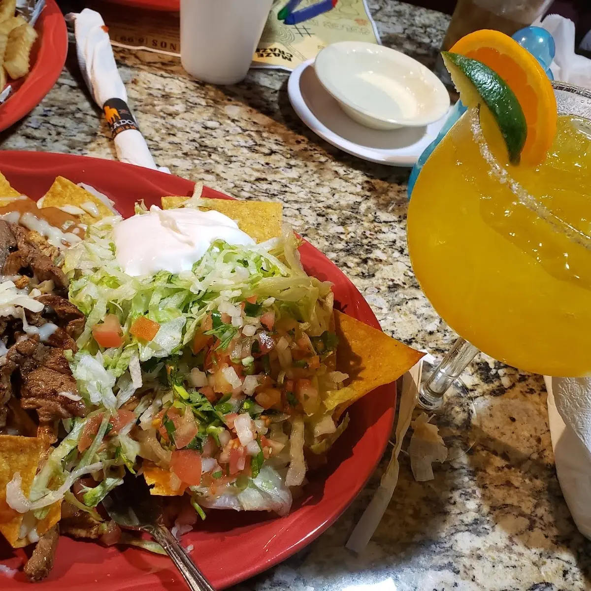 Nachos Carbon Mango Margarita