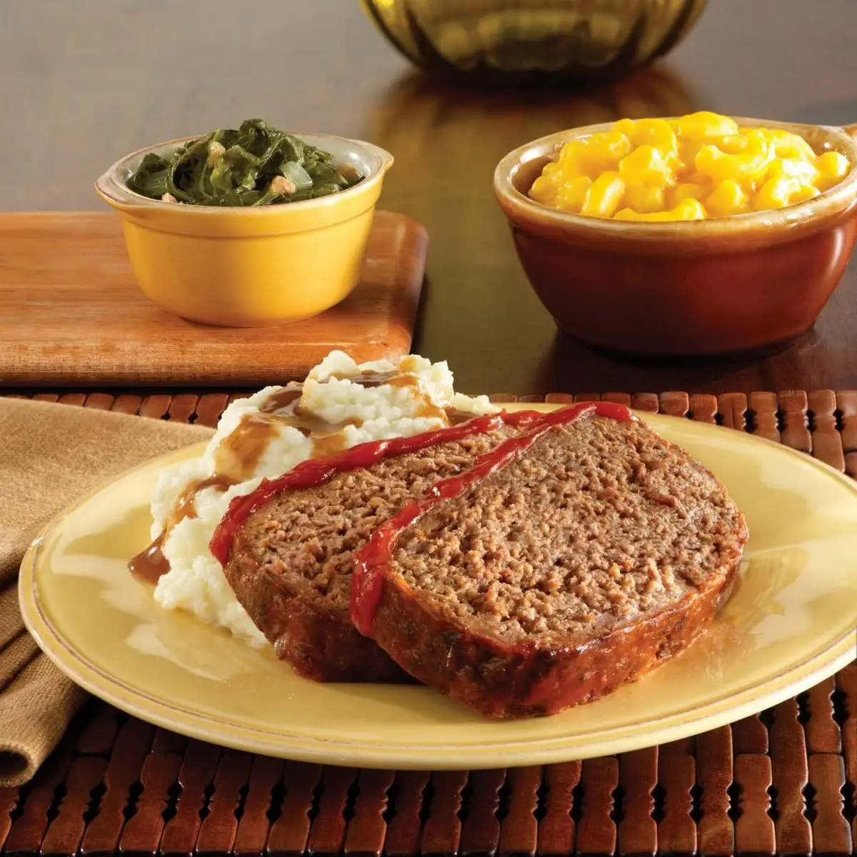 Meatloaf and Mashed Potatoes and Gravy