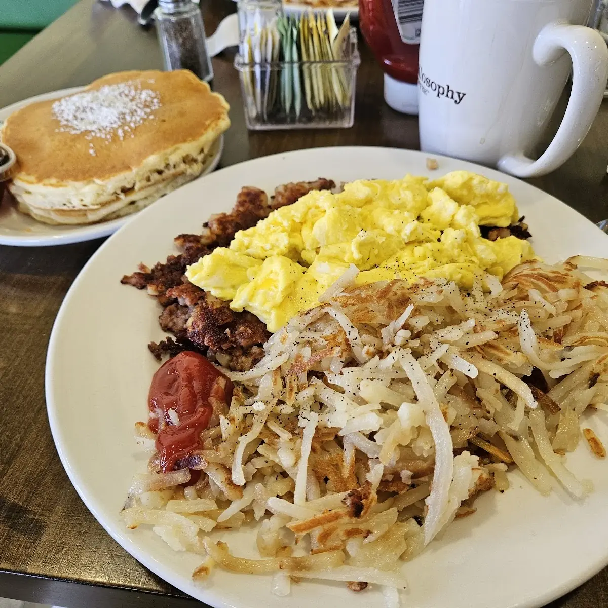 2 Eggs Scrambled with Corn Beef Hash