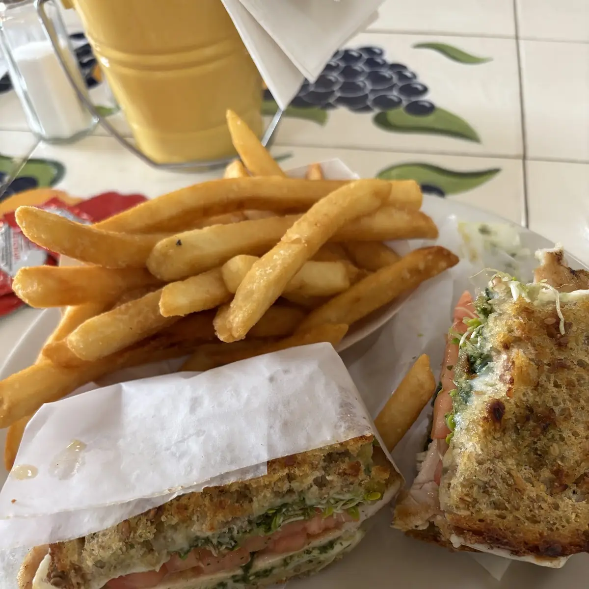 Grilled Chicken Pesto Sandwich
