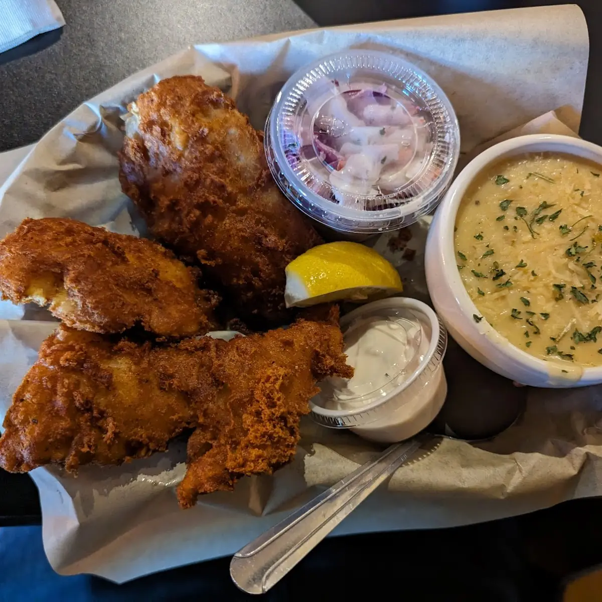 Fish and Chips and Clam Chowder