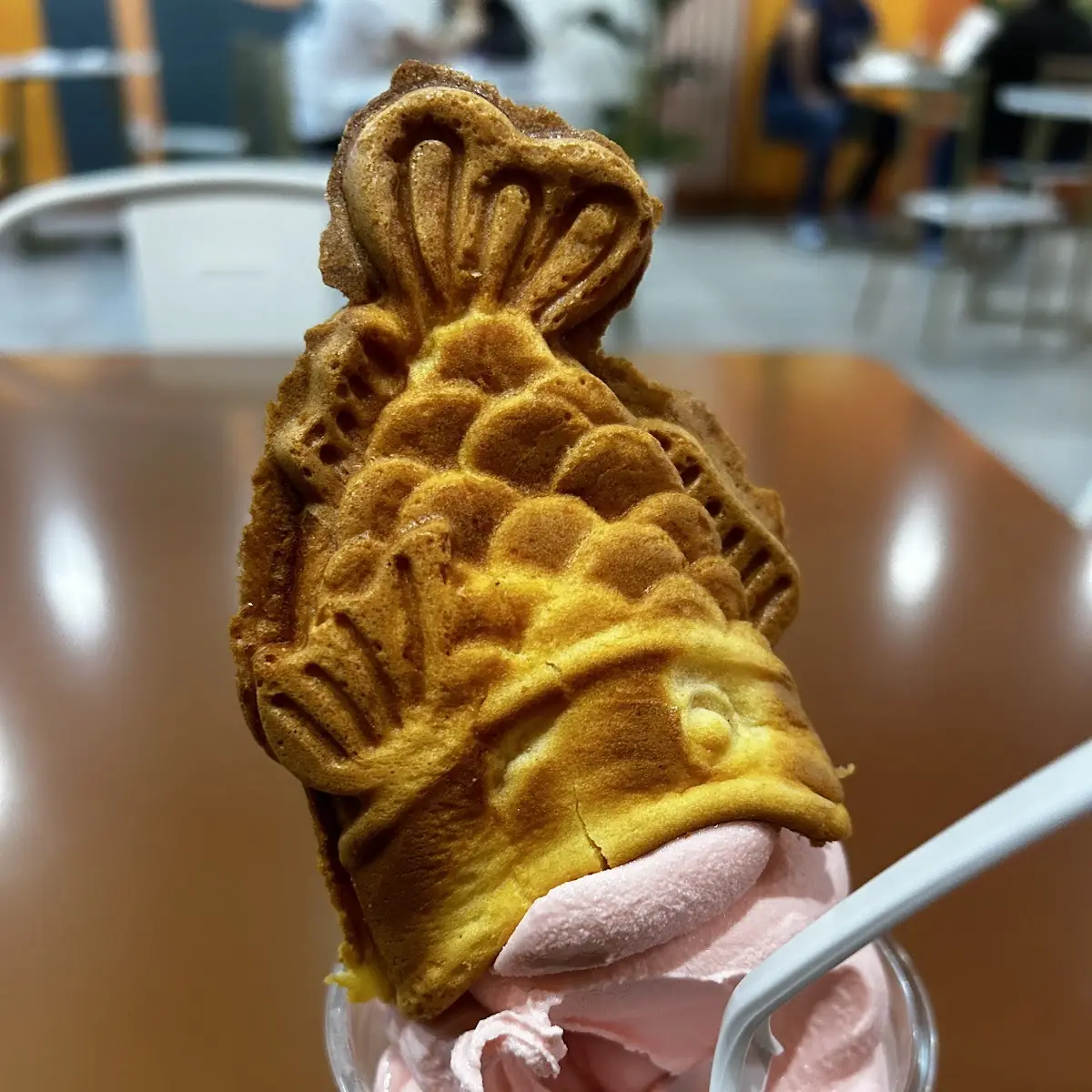 Taiyaki with Soft Serve Ice Cream