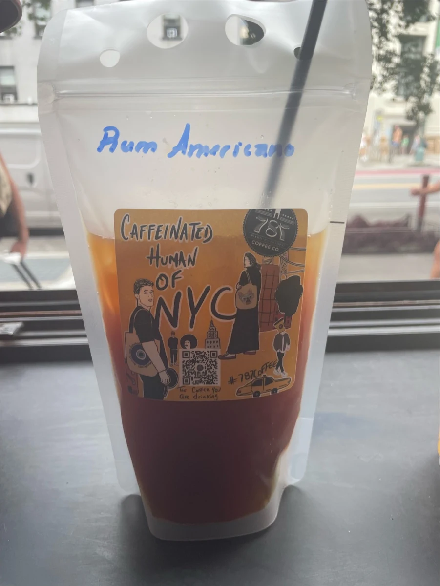 Rum Infused Iced Americano