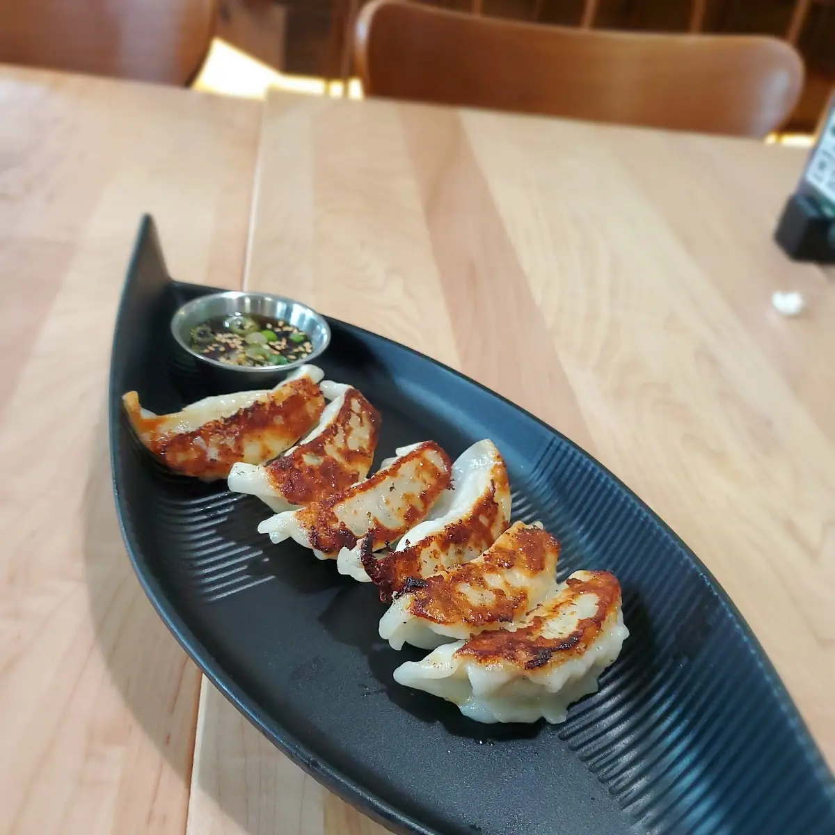 Pan Fried Gyoza with Dipping