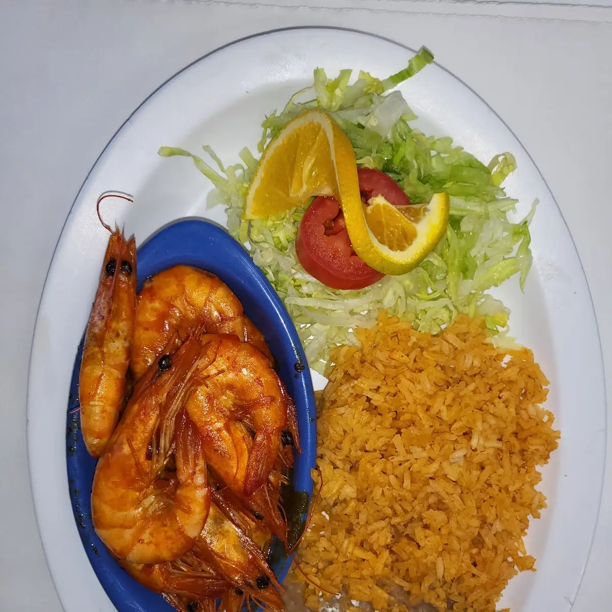 Platillo De Camarones a La Diabla