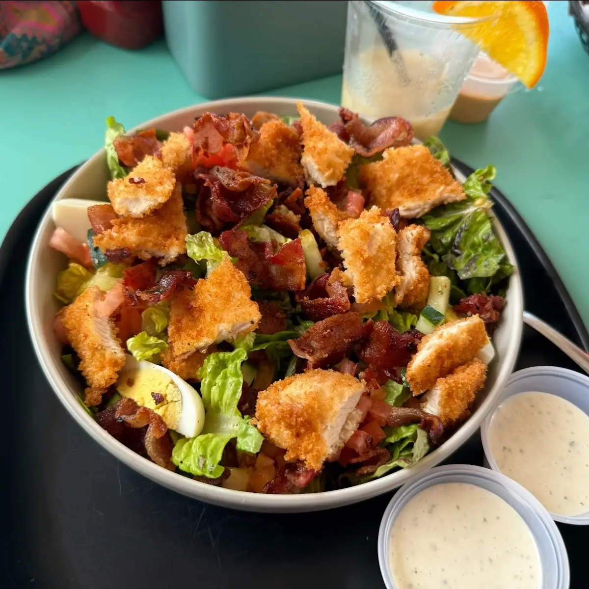 Fried Chicken Club Salad