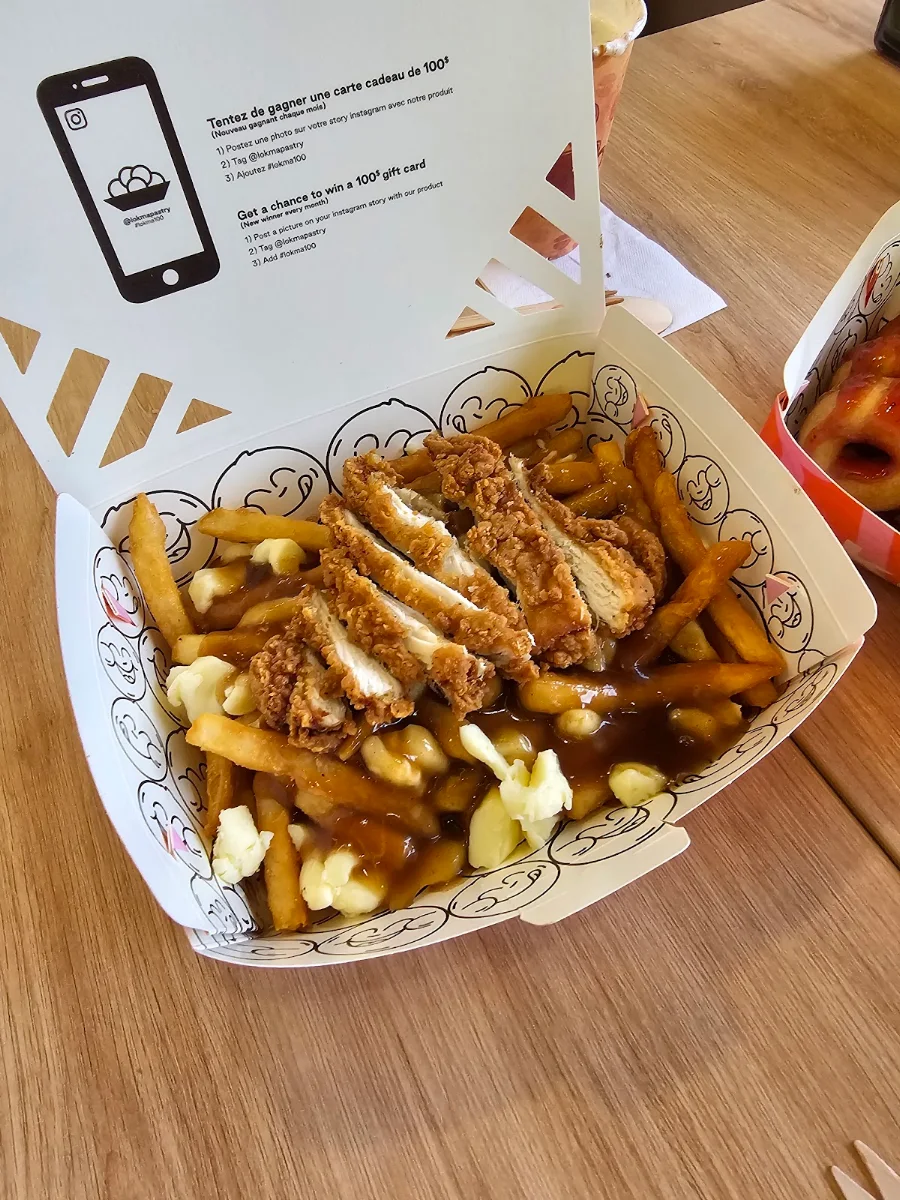 Crispy Chicken Poutine, Lokma Desserts Oakville