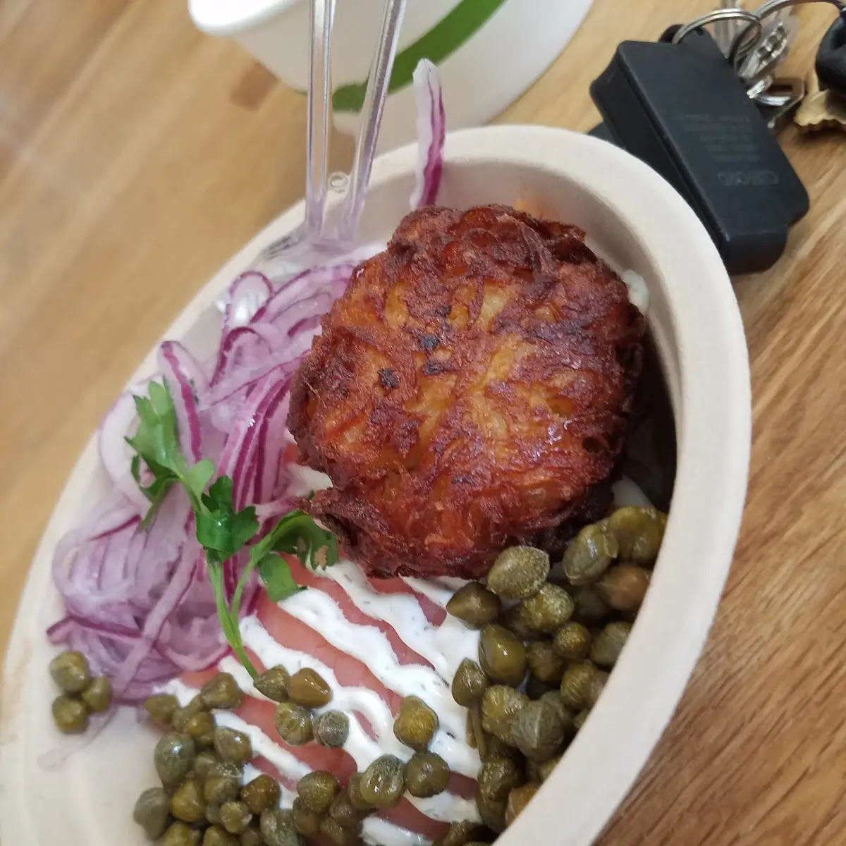 Smoked Salmon Latke