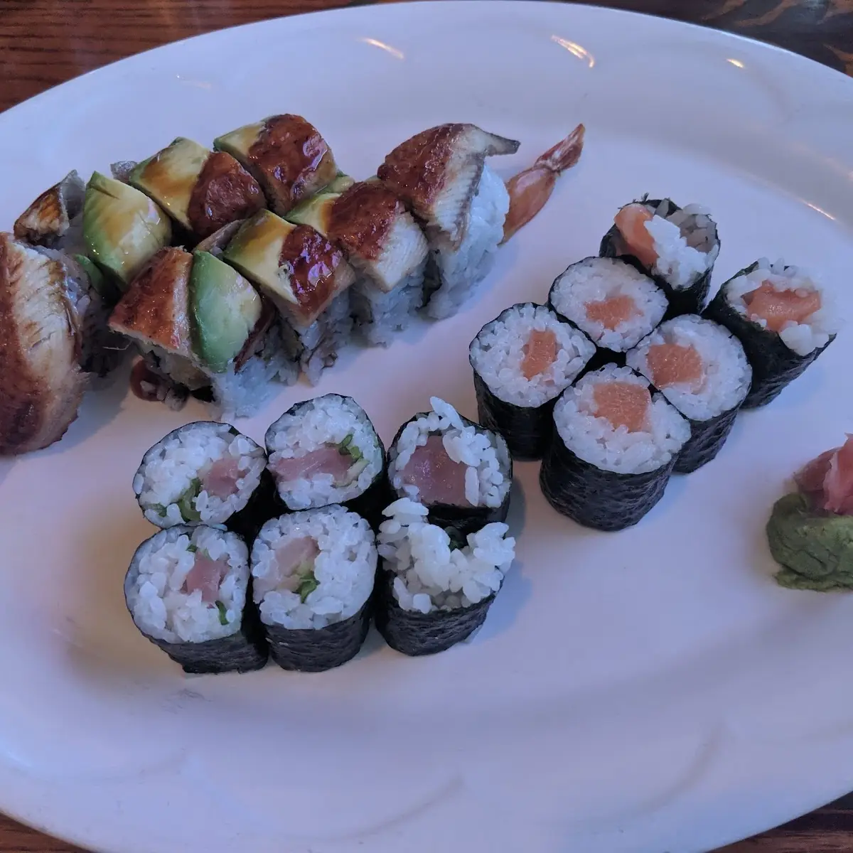Trio Roll Yellowtail Scallion Roll Eel Avocado Roll