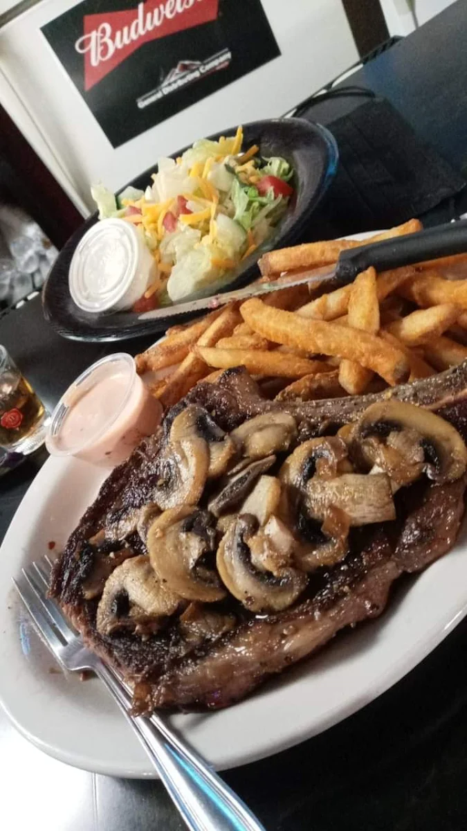 Steak Salad Beer Battered Fries
