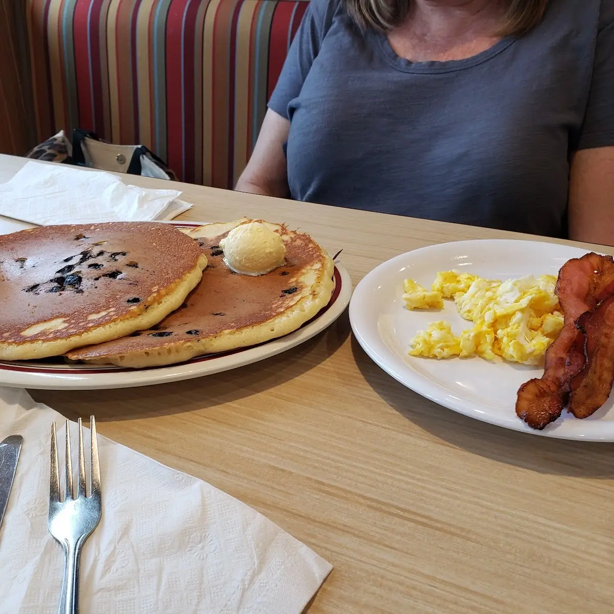 Blueberry Pancake Combo