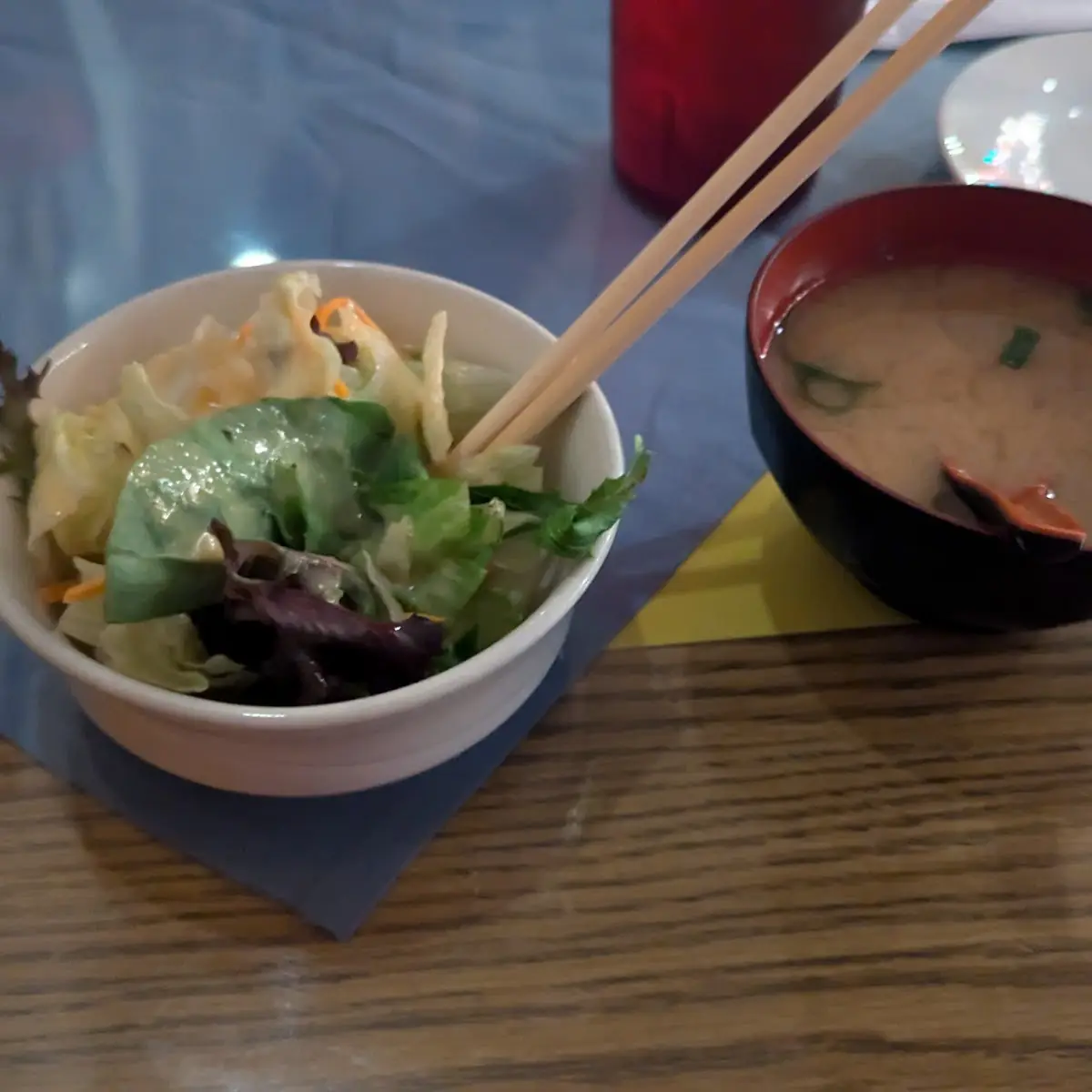 Salad and Miso Soup