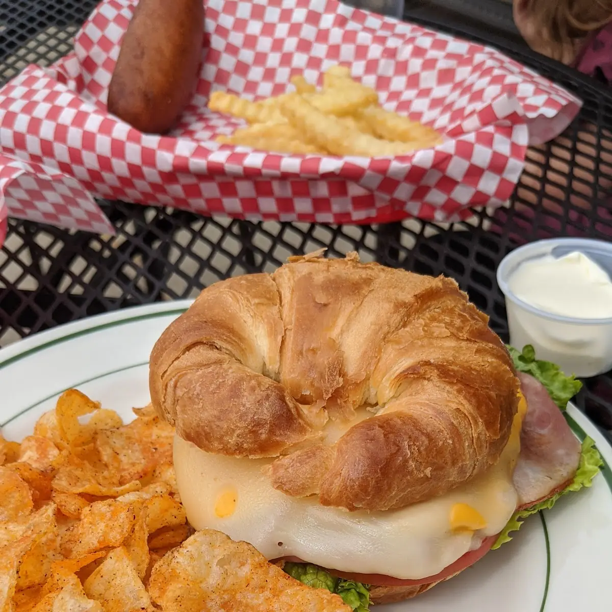 Hot Ham and Cheese Croissant