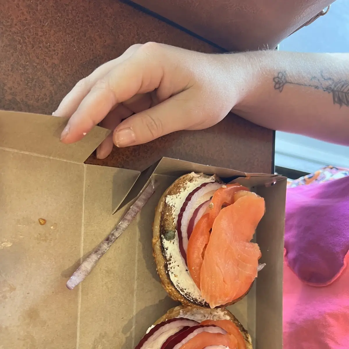Nova Lox on an Everything Bagel