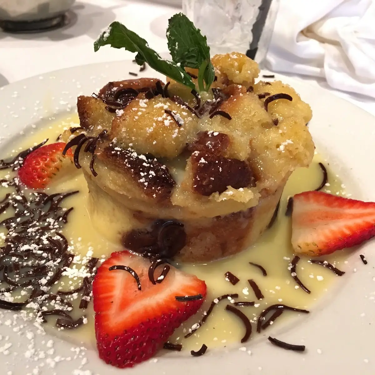 White Chocolate Bread Pudding