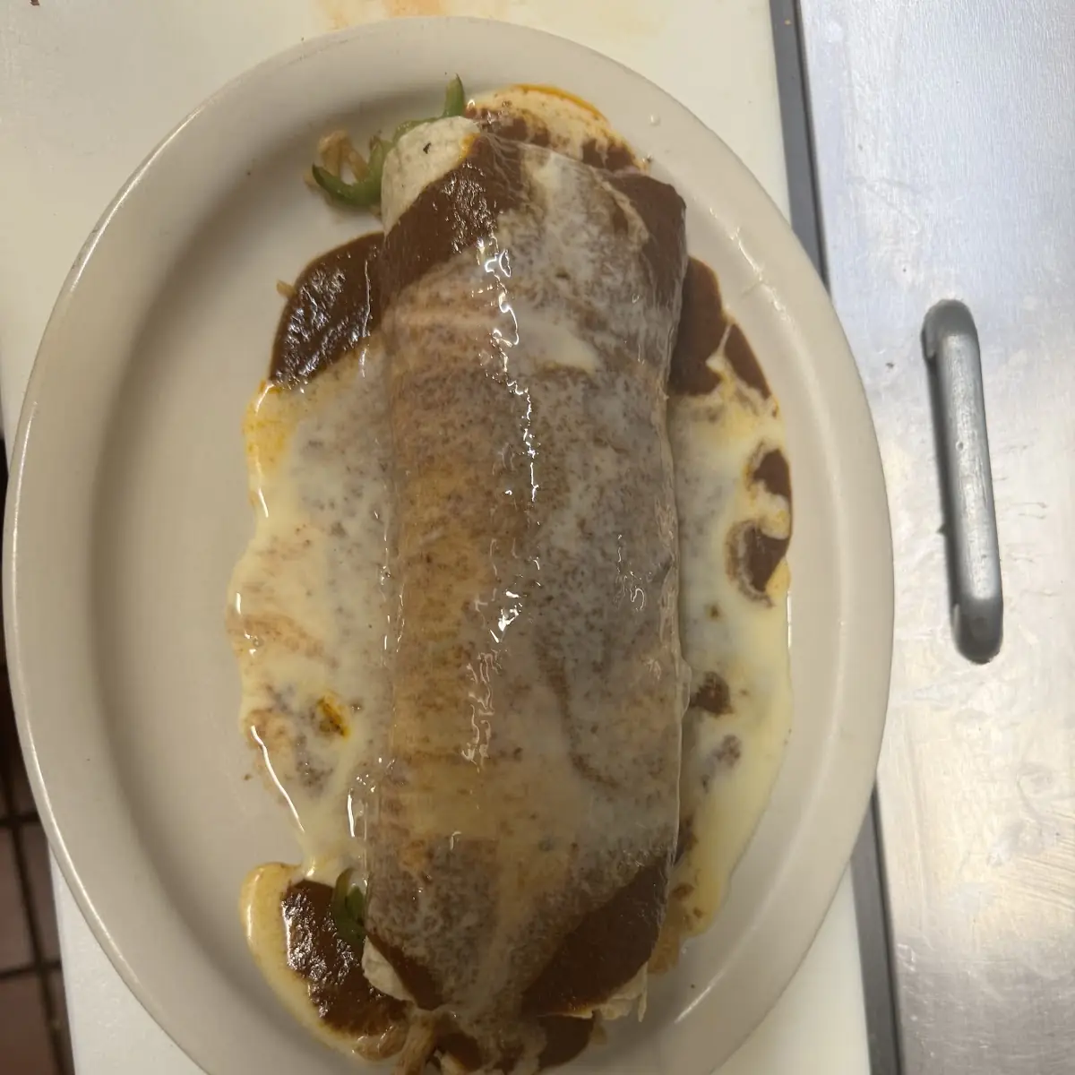 One Beef Burrito One Chile Relleno