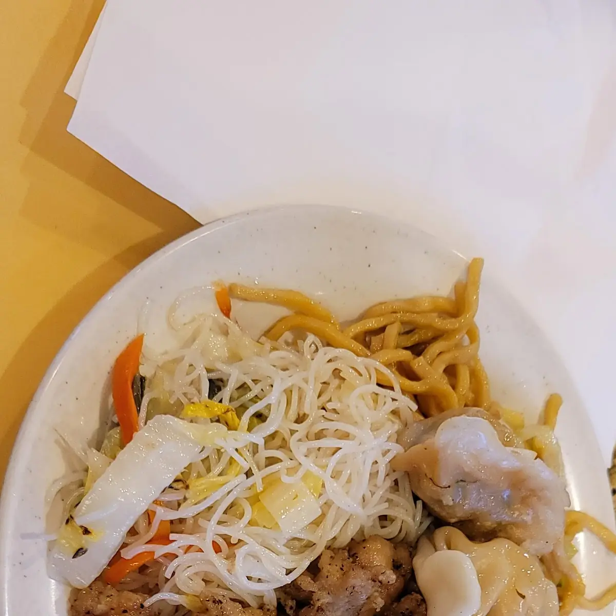 Dumplings and Fried Chicken Wings