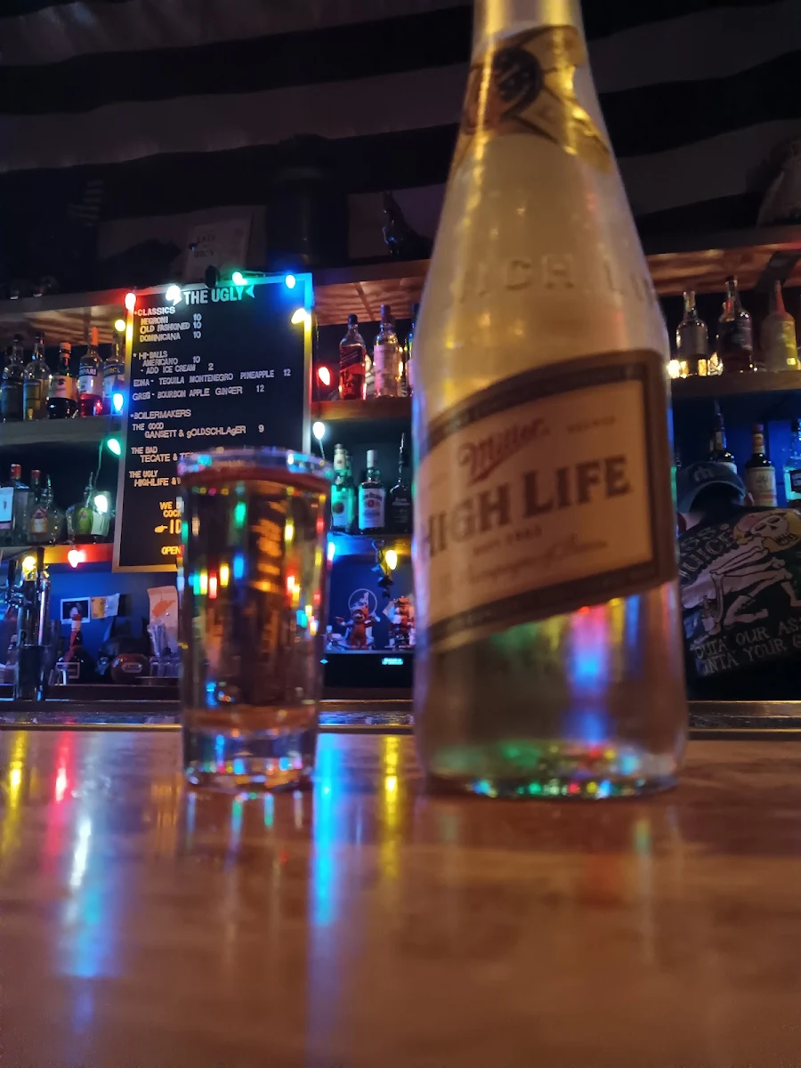 Four Roses Whisky and Miller High Life