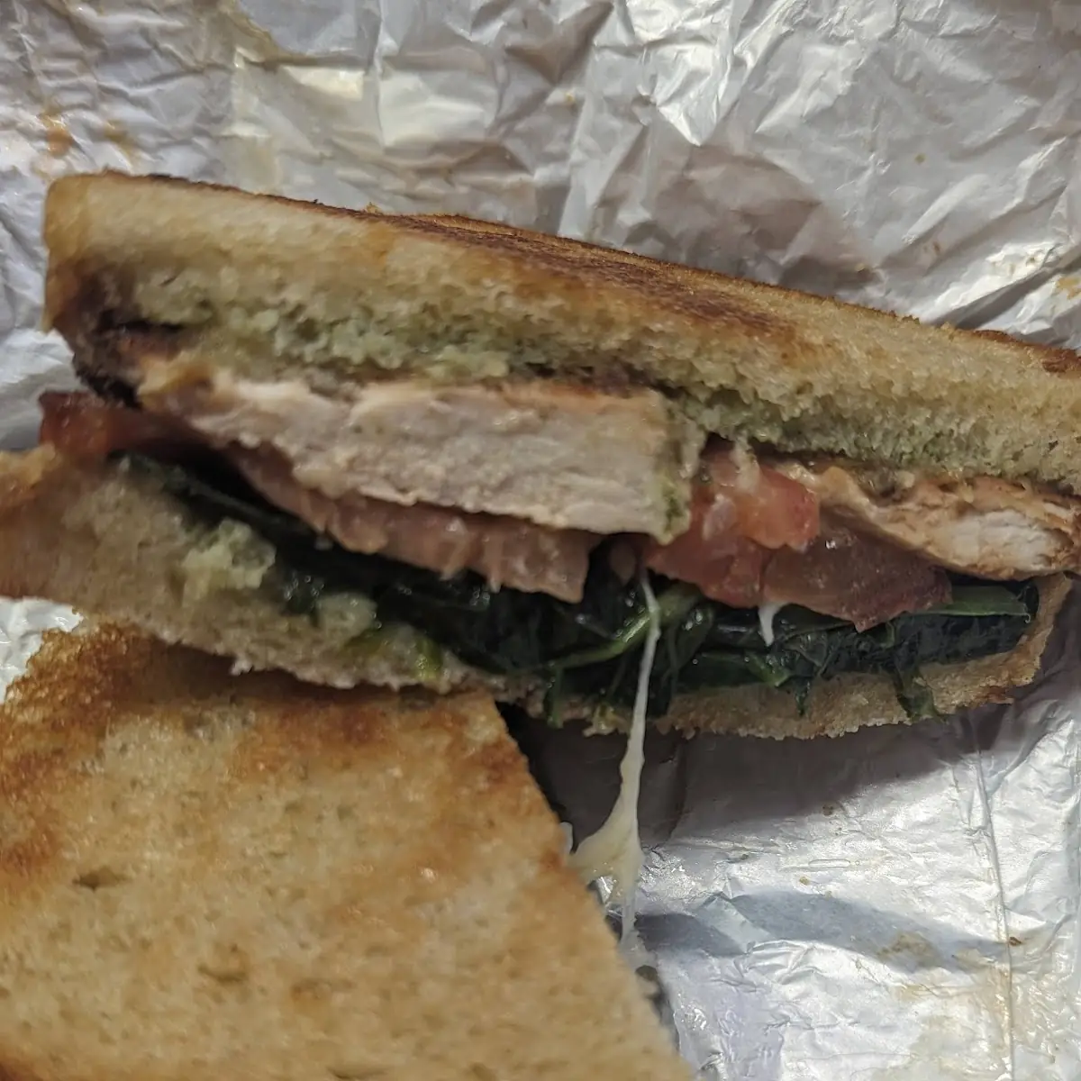 Grilled Chicken Pesto Panini