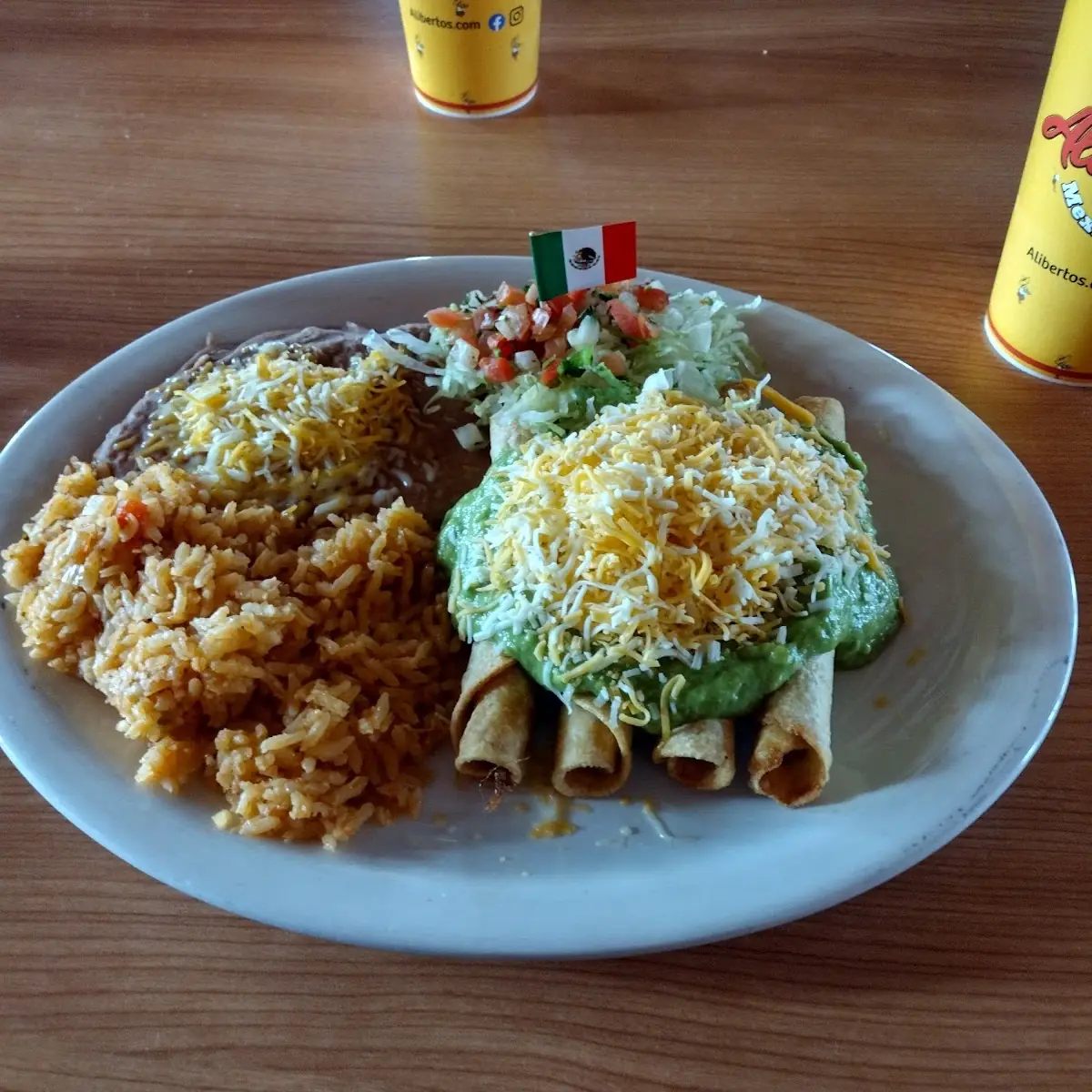 Rolled Taco Plate