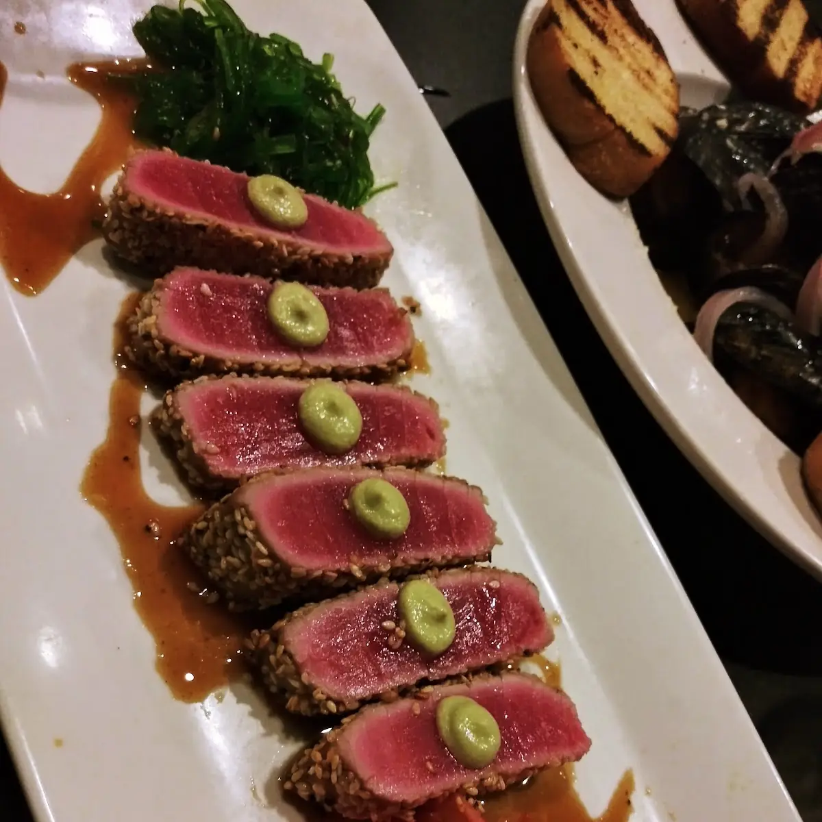 Pan Seared Tuna Appetizer