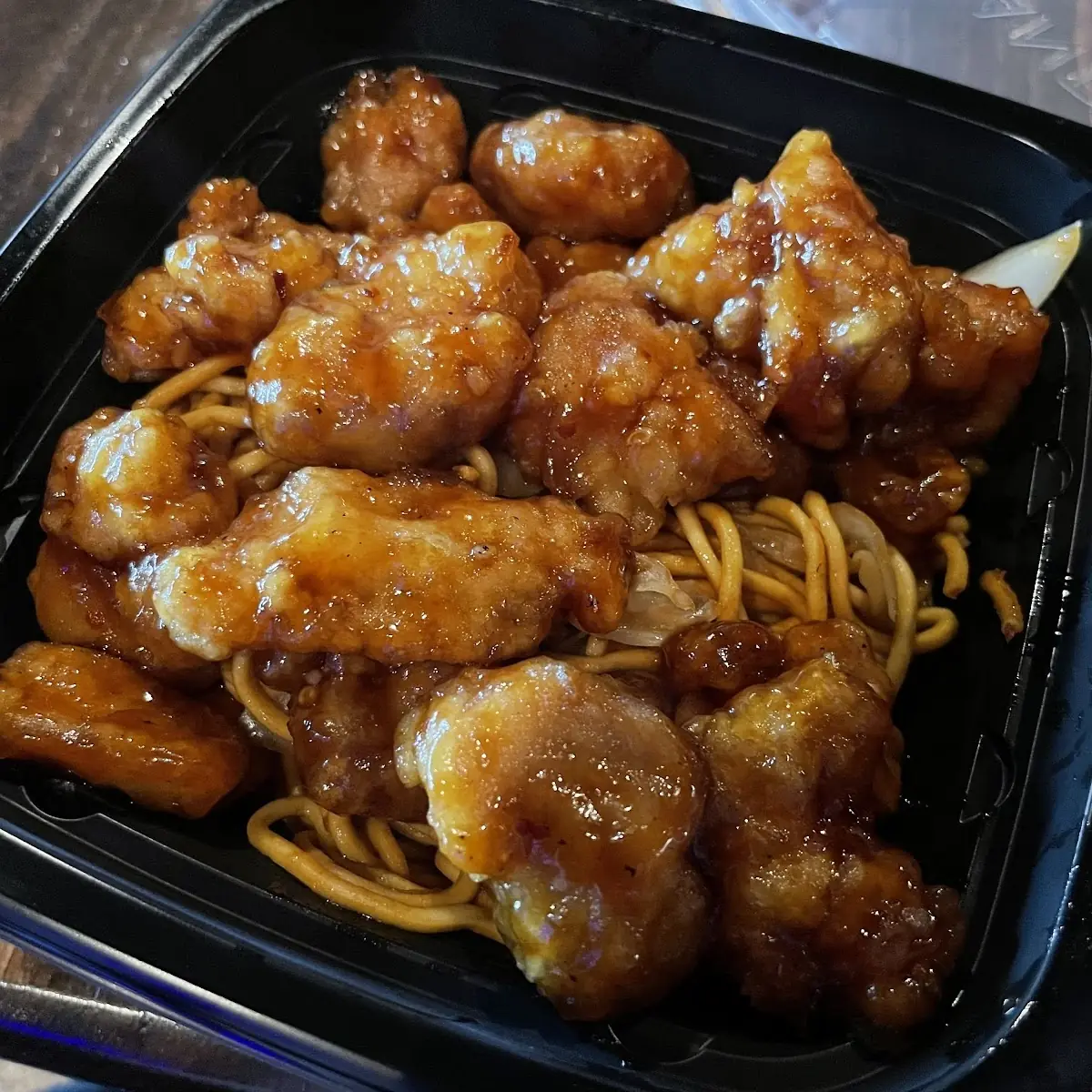 Orange Chicken with Chow Mein