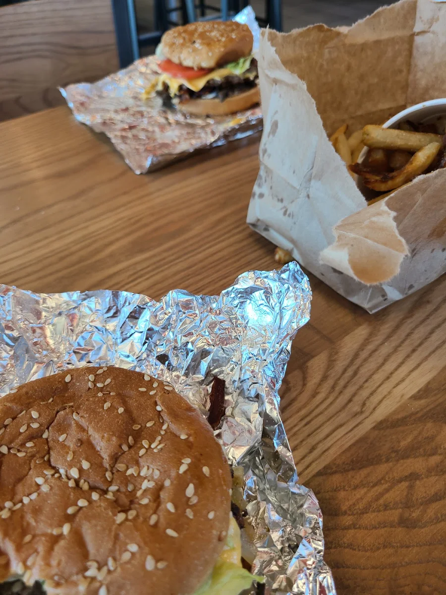 Double Cheeseburger and Fries