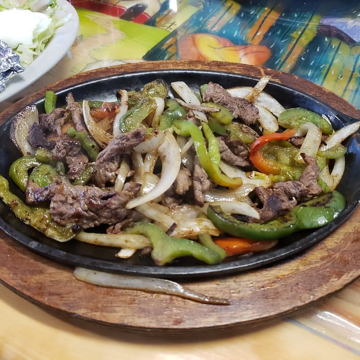 Shrimp Steak and Chicken Fajitas