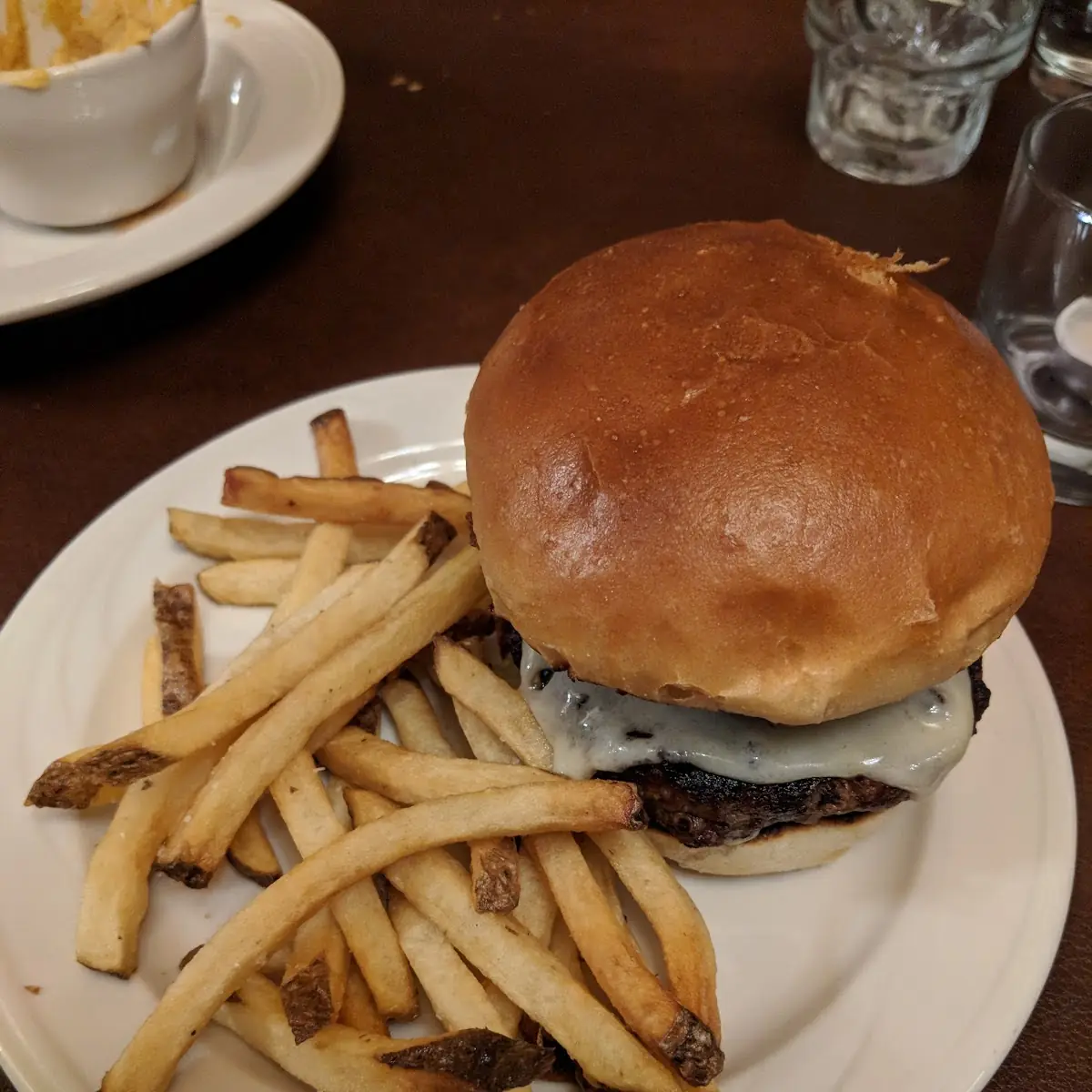 Cranberry Burger and Fries
