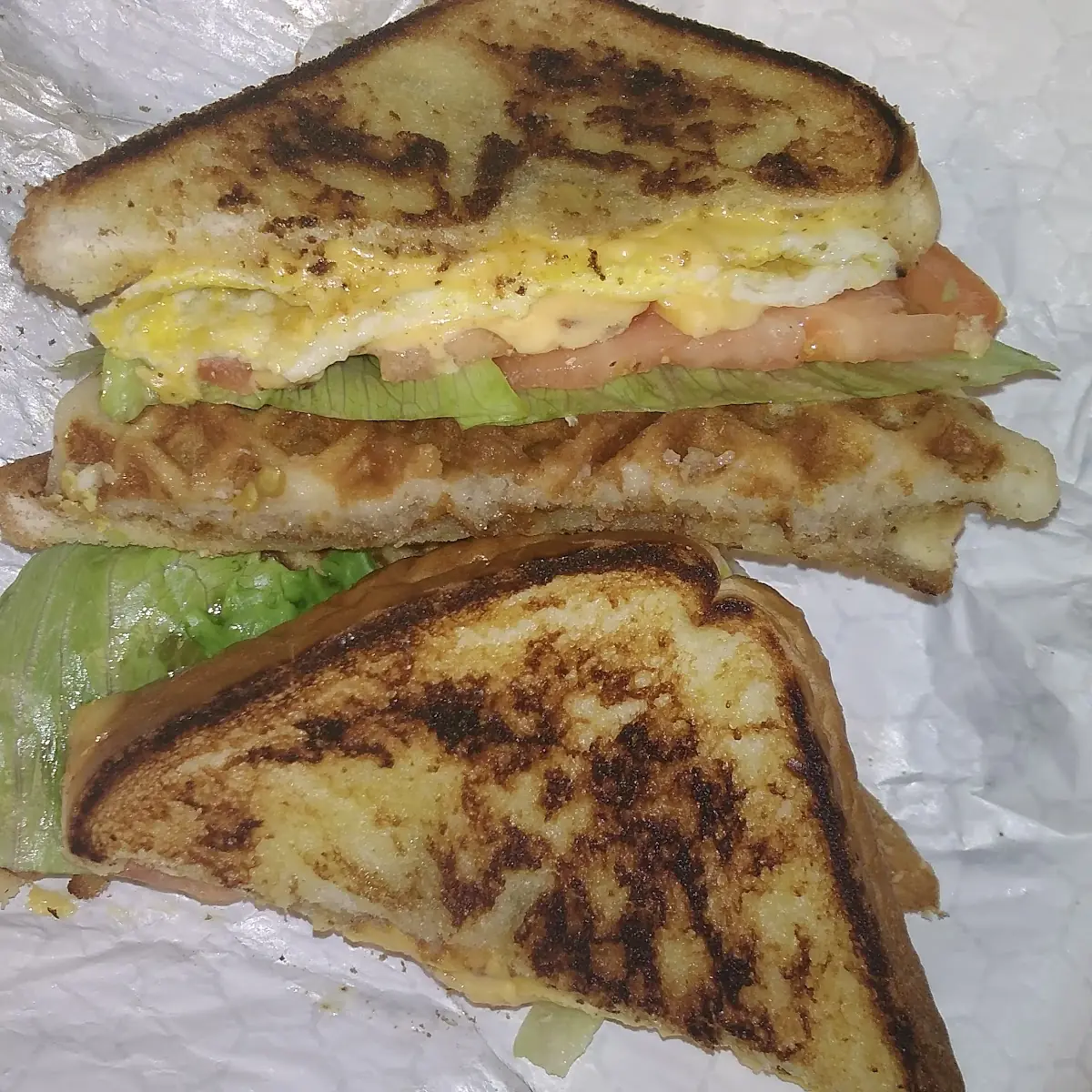 Texas Waffle Egg Cheese Melt