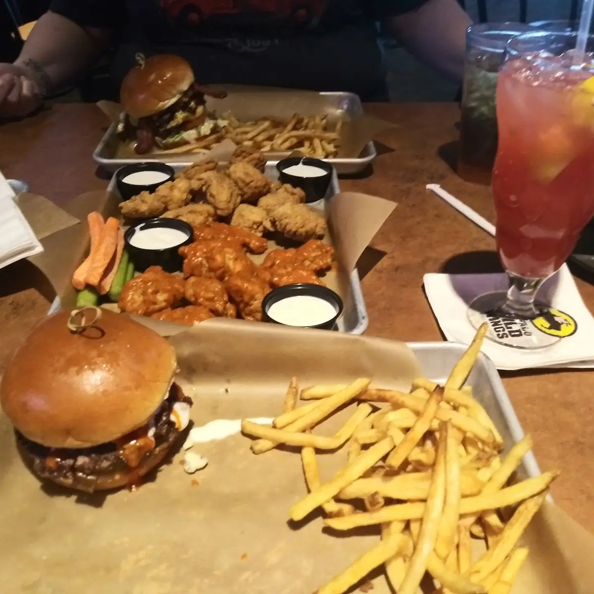 Buffalo Blue Cheese Double Cheeseburger