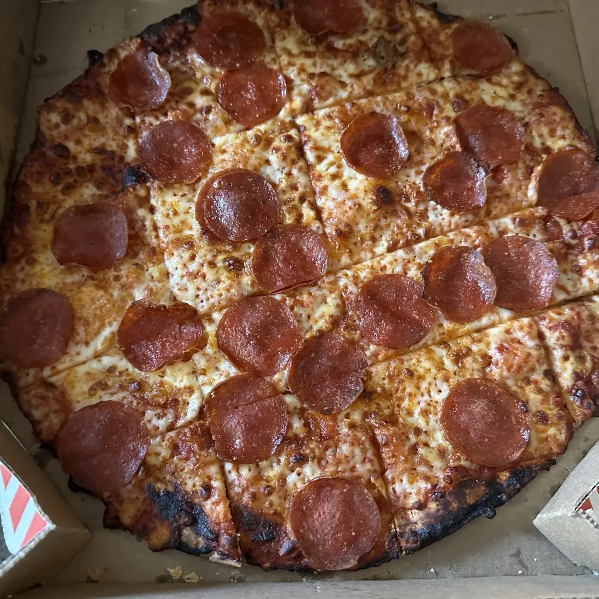 Thin Crust Pepperoni Pizza