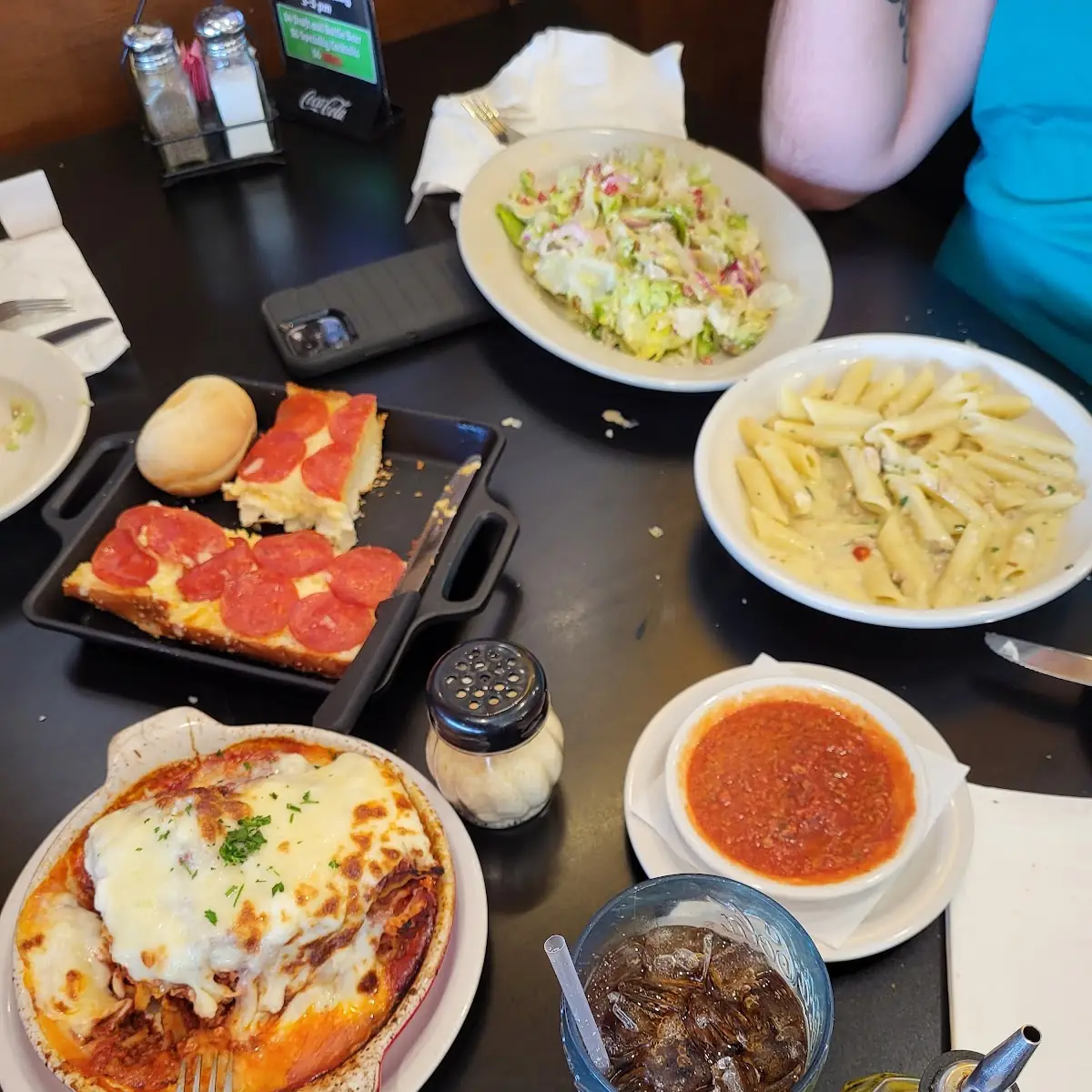 Lasagne Bread with Pepperoni Pasta with Clam Sauce