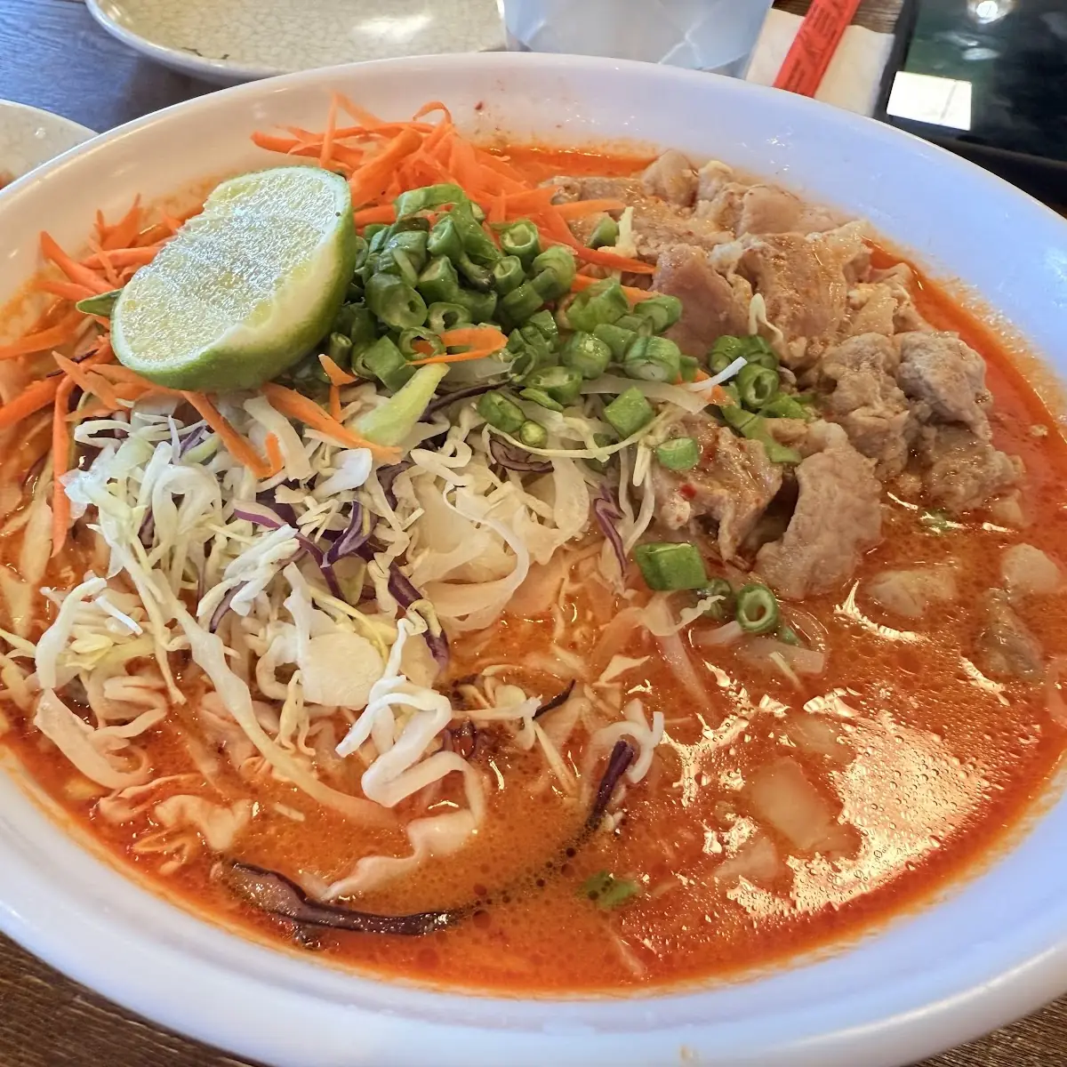 Chicken Curry Soup Khao Poon Num Gal