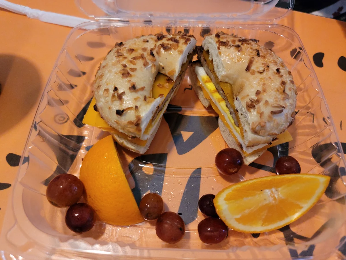 Sausage Egg and Cheese Bagel