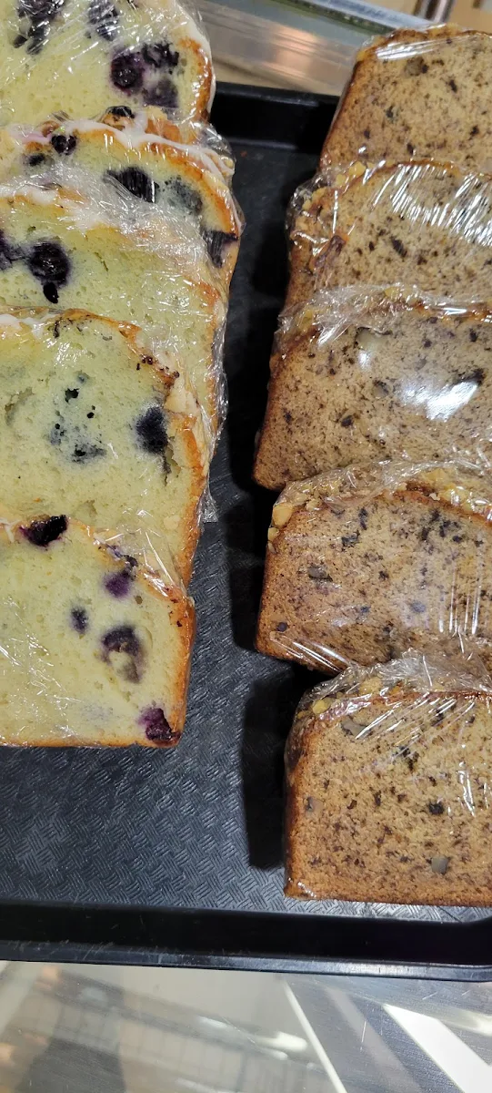Homemade Banana Bread and Blueberry Bread