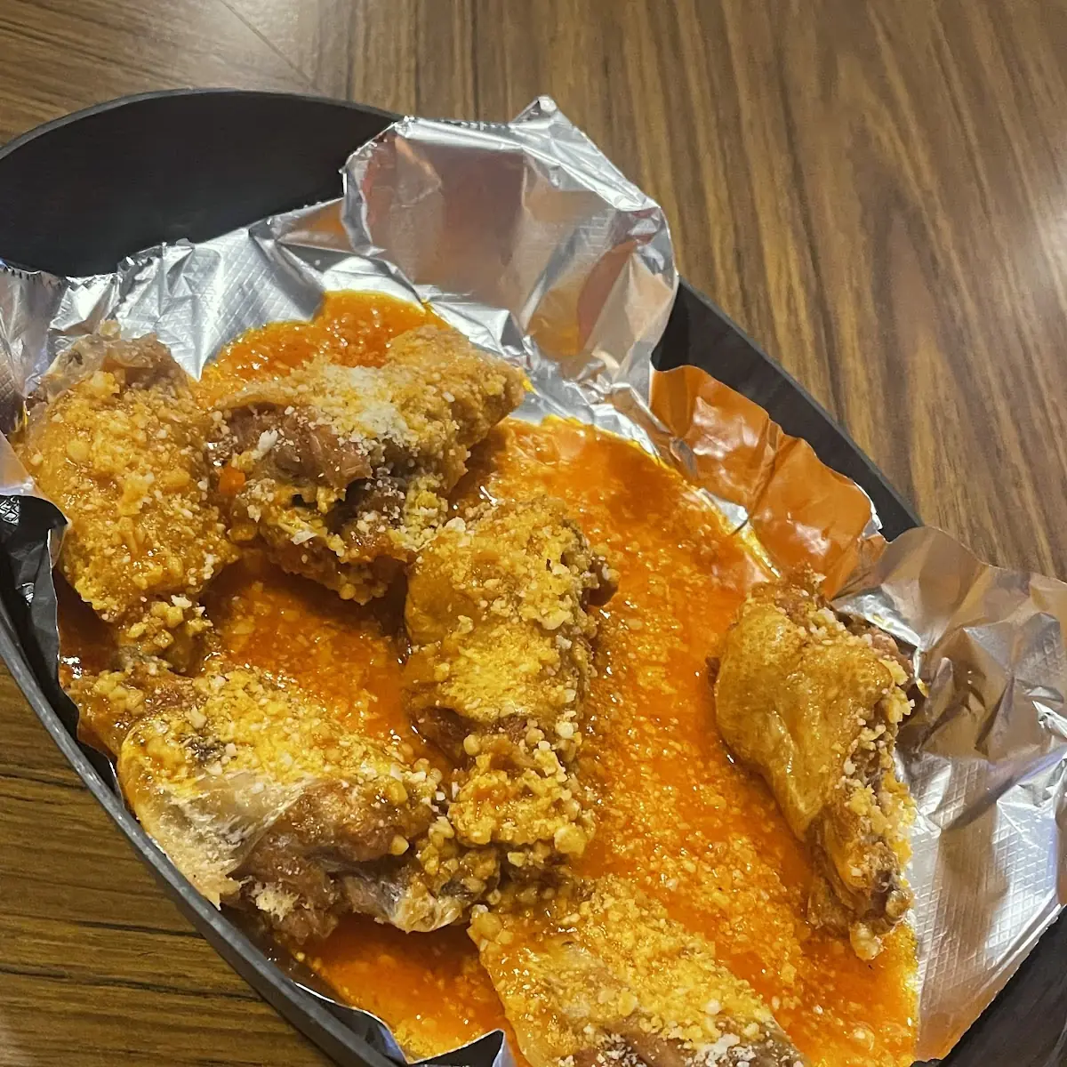 Hot Garlic Parmesan Wings