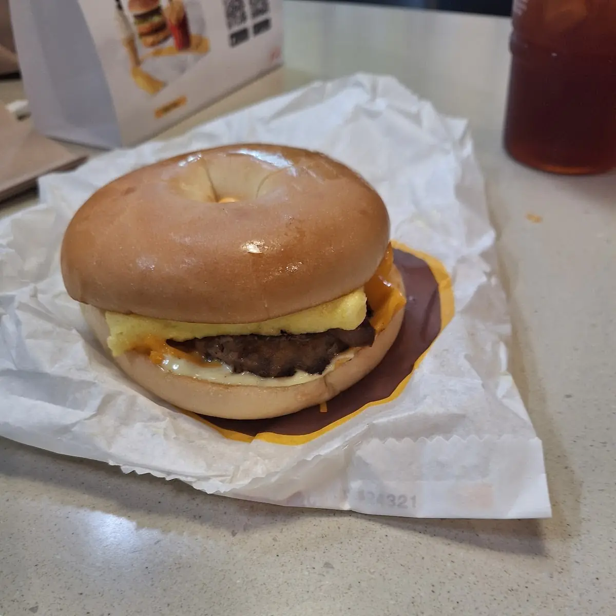 Steak Egg Cheese Bagel