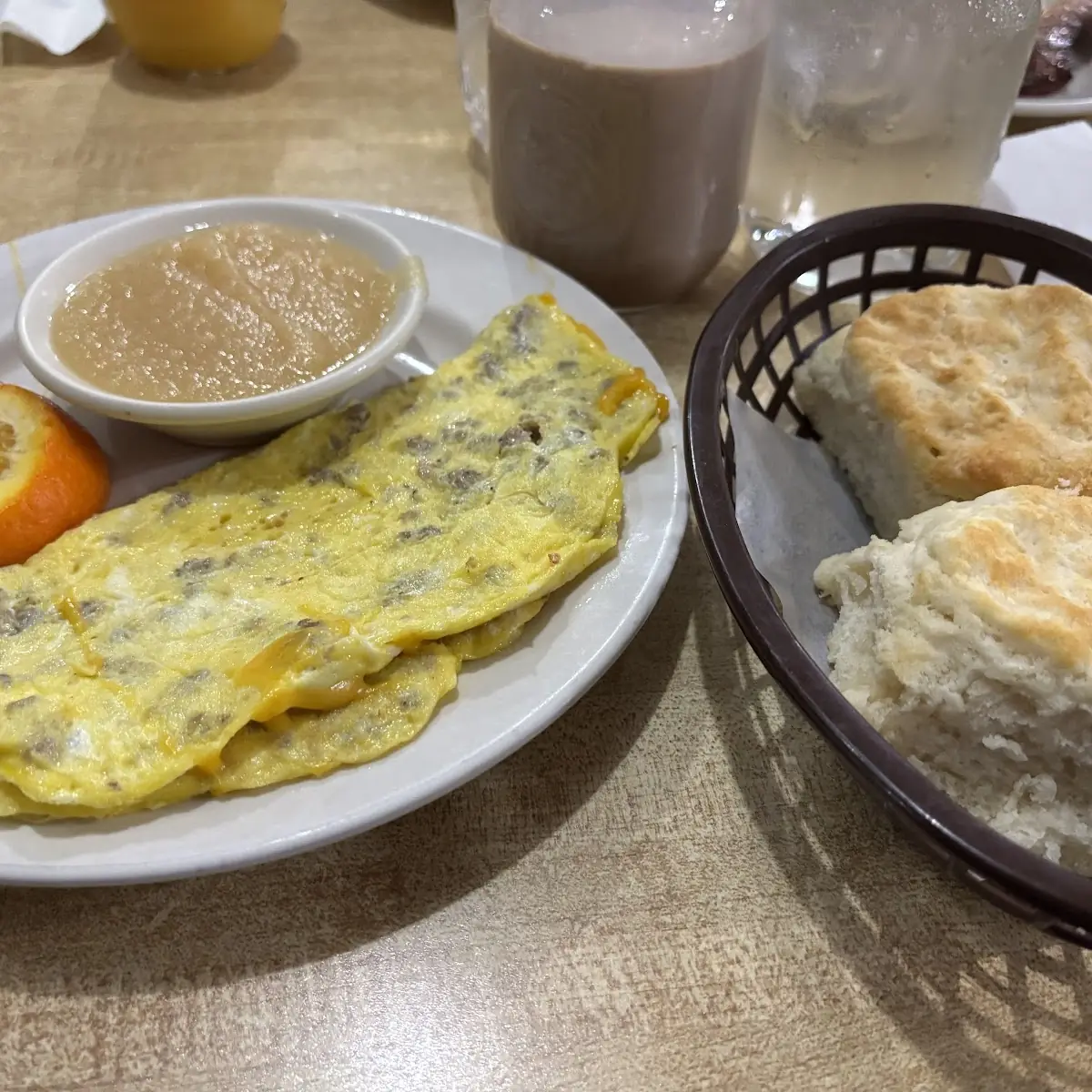 Sausage & Cheese Omelette